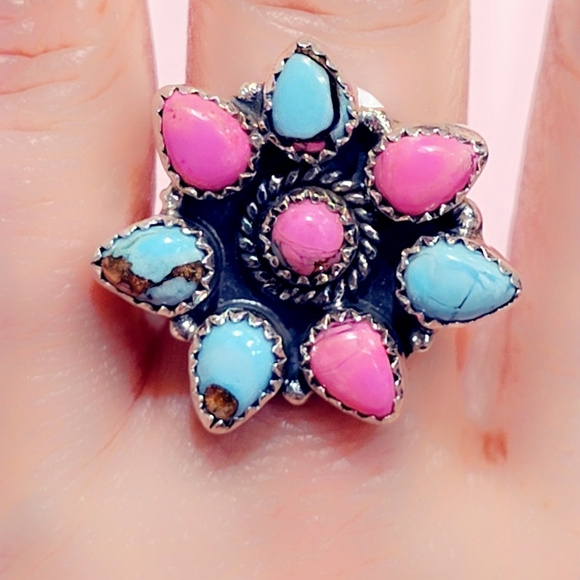 Club Gemstone Jewelry - Kingman Turquoise Sterling Gemstone Ring